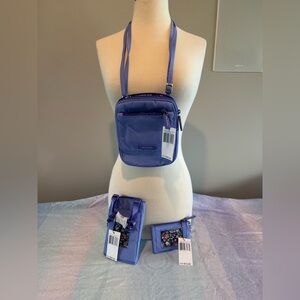 Vera Bradley Purple Crossbody Bag with Adjustable Strap